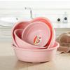 Lavabo Ovalado de Plástico Nórdico Simple para el Hogar, Nuevo y Duradero, para Lavandería, Verduras, Frutas y Lavado de Pies
