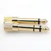 Adaptador de Aleación de Cobre de 6.3 a 3.5 Chapado en Oro Real Adaptador de Audio de 6.5 mm a 3.5 mm Pequeño a Grande