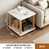 Mesa Pequeña Simple Casa de Alquiler Mesa de Centro Pequeña Sala de Estar Mesa Auxiliar para Sofá Mesa Cuadrada Pequeña Dormitorio Estante de Almacenamiento para Mesita de Noche