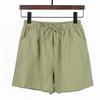 Populares de Comercio Exterior Verano Nuevo Holgados Tacto Algodón Crepé Talla Grande Estudiante Deportivos Casuales Pantalones Cortos Pantalones de Pierna Ancha para Mujer