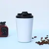 Taza de Café de Aspecto Elegante con Escala, Taza Termo Sencilla, Taza Compacta Portátil de Acero Inoxidable 304, Taza para Coche