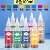 Kit de Materiales DIY Teñido a Mano Bufanda Cuadrada Gomas para el Cabello Adornos Pequeños Juego de Herramientas Tela Teñida Índigo Tintes para Batik