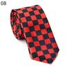 Moda Casual Británica Coreana 5CM Moderna Hombres y Mujeres Estudiantes Corbata Delgada Estrecha Estampado de Cuadros Lunares Rayas