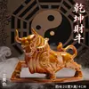 Cerâmica Sancai Tang Boi Ruyi, Boi do Zodíaco, Boi da Fortuna, Boi para Proteção do Lar, Artesanato, Ornamento de Boi Cósmico