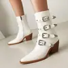 Botas de Mujer de Talla Grande Transfronterizas Europeas y Americanas 35-46, Botines de Tacón Alto Bajos con Punta Afilada, Charol, Cremallera Lateral, para Otoño e Invierno