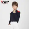 Pgm Nova Roupa de Golfe Infantil Camisetas de Manga Longa para Meninos São Confortáveis e Amigáveis à Pele, Tecidos Esportivos São Modernos e Versáteis