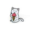 Broche de gato personalizado fofo de desenho animado, gatinho, cone de gato, emblema de liga, acessórios para bolsa, pino