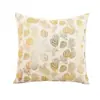 Funda de Almohada Navideña Transfronteriza de Comercio Exterior con Estampado Dorado, Piñas, Bastones de Caramelo, Copos de Nieve, Tela de Terciopelo, Decoración para Fiestas en Casa Europeas y Americanas, Una Pieza Dropshipping