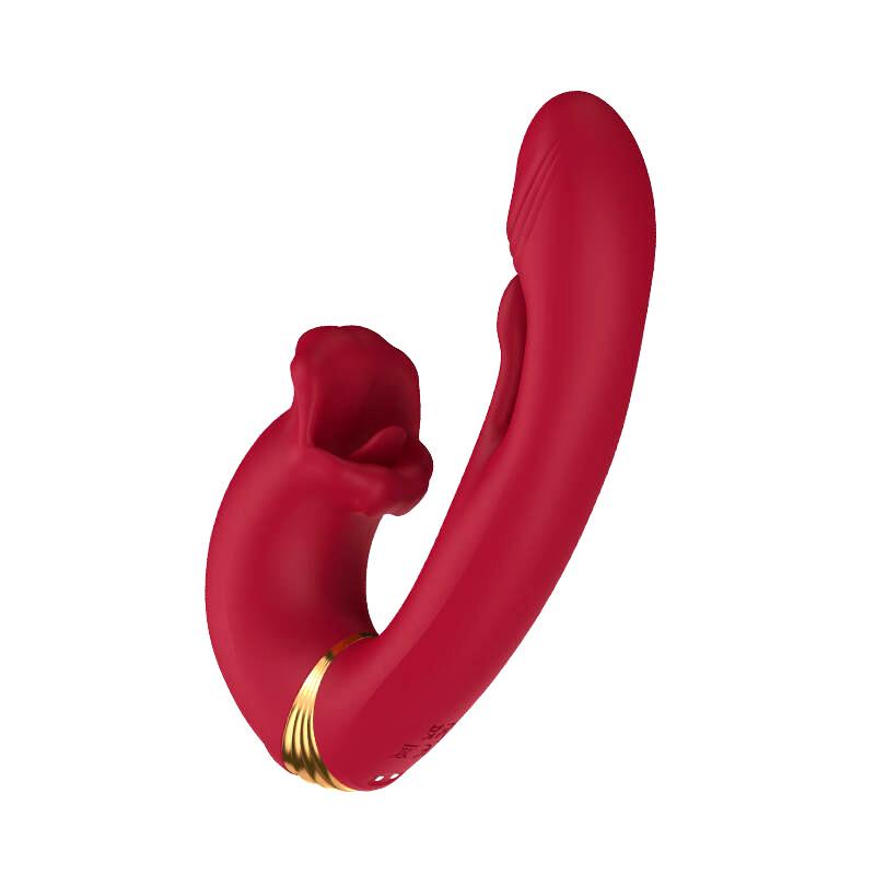 7口爱精灵震动棒多频舌舔穿戴g点刺激玩具女用自慰器成人情趣用