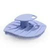 Cabeça de massagem de silicone tátil para limpeza, escova de banho para bebê para treinamento, escova de banho de silicone sensorial dupla face