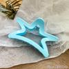 Clip de Garra de Moño Estrella de Mar de Gelatina Verano Clip de Tiburón Acrílico Agarre para Cabello Accesorios para Cabello Grandes Verano Azul Recién Llegado