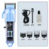 Cortapelos profesional para hombre de venta caliente transfronteriza, cortapelos eléctrico recargable, cortapelos automático, afeitadora eléctrica para corte al cero, herramientas de peluquería