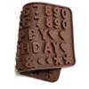 Molde de chocolate con letras en inglés molde de chocolate digital juego combinado ensamblaje gotero tubo de ensayo juego DIY se puede combinar
