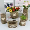 Cesta de Flores de Palha para Sala de Estar Venda por Atacado Vaso de Decoração de Interiores Nórdico Vaso para Floricultura Vaso de Flores Secas Cesta de Armazenamento Criativa Decorativa
