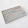 *Caja de joyería forro esponja almohadilla caja de pendientes joya de mano caja de almacenamiento de joyas interior de cajón rejilla de terciopelo