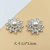 Gran colección de tocados hechos a mano, accesorios para el cabello, pinzas para el cabello, material para manualidades, hebilla de flor de perla de pedrería, accesorios de joyería de aleación