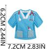 Equipo de Rescate Médico Rojo Azul Blanco Parche de Tela Bordado Ropa Vestido Dibujos Animados Parche de Estetoscopio Pegatina Caja de Medicina Pegatina de Capítulo