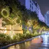 Anillos LED Emisores de Luz Personalizados, Anillos de Deseos, Luces Colgantes para Árboles, Iluminación Festiva, Luces Circulares, Iluminación Decorativa para Parques, Luminarias Colgantes de Ingeniería