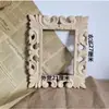 Marco de Fotos de Madera Retro sin Terminar con Flores Secas Marco de Fotos Estilo Europeo Accesorios para Fotografía Decoración Adornos de Mesa Nostálgico Una Pieza Envío Gratis