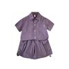 Combo de Bienestar Conjunto de Manga Corta de Verano para Niños Moda Tendencia Verano Niños Manga Media Estilo Holgado para Niños