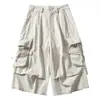 Pantalones Retro Americanos de Tres Cuartos con Bolsillos Grandes, Nuevo Diseño Holgado de Ropa de Trabajo para Hombres y Mujeres, Pantalones Casuales de Verano para Exteriores