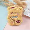 Muñeco de Peluche de Dibujos Animados Colgante Broche Oso Mantequilla Juguete Accesorio para Bolsa Accesorio para Ropa Accesorio para Teléfono Móvil