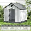 Caseta para Perros para Uso en Exteriores en Todas las Estaciones, Jaula Grande para Perros, Nido para Dormir para Perros Impermeable y Resistente al Frío, Casa para Perros en Exteriores, Casa para Perros