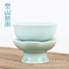 Accesorios para juego de té Kongshan New Rain Longquan Celadon Kung Fu, soporte de té de loto de cerámica, filtro de té con fugas