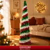 Decoraciones Navideñas Gorro para la Punta del Árbol de Navidad Gorro de Caramelo con Lazo Accesorios para el Montaje de Escenas Navideñas Nuevos Productos Transfronterizos