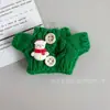 Ropa de muñeca navideña para muñecas de algodón de 14 cm, peluche de perro West Highland White Terrier, accesorios para muñecas, ropa para vestir muñecas