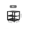 Gabinete de Micrófono 12U 9U Gabinete Abierto Simple Rack de Audio para Amplificador Móvil Flight de 19 pulgadas
