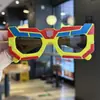Gafas de Sol de Dibujos Animados de Robot para Niños, Engranaje Genial Estilo Robot, Gafas de Sol para Niños, Atuendos de Vacaciones, Gafas para Niños