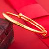 Pulsera de Oro Aluvial, Gypsophila, Joyería de Alta Gama para Mujer, Pulsera de Oro de Imitación, Pulsera de Cobre de Larga Duración, Accesorios de Simulación