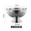 Cubeta para Champagne de Acero Inoxidable Engrosado Cubeta de Hielo para Bar Hielo Granulado Hielo Vino Espumoso Cubeta de Hielo Cubeta de Hielo Cubeta Bingzhi
