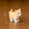 Miniaturas de gato laranja, criativas e adoráveis - perfeitas para casas de boneca, decorações DIY e como pequenos enfeites de mesa.