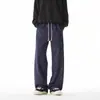 Estilo Americano Color-Blocking Casual para Hombre y Mujer Otoño Nuevo Diseño Pesado Pantalones Scimitar para Hombre Pantalones Rectos Sueltos Versátiles
