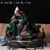 Queimador de Incenso de Fluxo Reverso de Água Corrente de Alta Montanha Queimador de Incenso de Cerâmica Observação de Fumaça Acessórios para Casa Ornamentos Criativos para Caminho de Incenso Artesanato de Resina