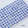 Rinestones para Uñas Dongzhou Corazón de Melocotón 5.5MM Base Puntiaguda Rinestones de Vidrio de Forma de Corazón de Colores Accesorios para Joyería DIY Decoración de Uñas Rinestones