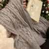 Dinero Propio del Propietario ~ Incluye Bufanda Grande de Hilo Retorcido 10% Lana para Mujer, Nueva Bufanda Versátil de Punto de Cadena para Otoño e Invierno para Hombres y Mujeres