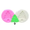 Pinha de Natal Árvore de Natal 3D Folhas de Samambaia Molde de Silicone Aromaterapia Gesso Bolo Chocolate Venda Quente Transfronteiriça
