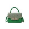 Bolso de Mujer Moderno y a la Moda, Bolso Cuadrado Pequeño de Moda, Nuevo Modelo Invierno 2026, Bolso Cruzado de Hombro con Color Contrastante, Tapa abatible, Hebilla de Cierre Bolso de Mujer
