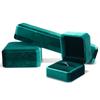 Caja Octogonal de Terciopelo Coreano Transfronteriza con Tapa de Terciopelo para Anillos, Aretes, Pulseras, Collares, Caja Simple para Empaque de Joyería