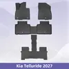 Adequado para Kia Telluride 2027 Tapetes de assoalho e tapete do encosto do porta-malas de material TPE 3D para todas as estações