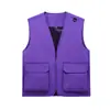 Coletes Esportivos Personalizados para Uso Externo com Logo Impresso, Bolsos Grandes, Roupa de Trabalho para Repórteres de Equipe, Publicidade de Eventos, Coletes para Voluntários