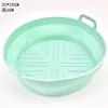 Forma de Silicone para Assar de Grau Alimentício Air Fryer Doméstica Forma de Silicone para Assar de Grau Alimentício Forma de Silicone Dobrável para Assar
