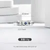 Anillo de moda japonés y coreano de gran venta transfronteriza con diseño de apertura, geométrico, de colores mixtos, con diamantes cuadrados, para el dedo índice, joyería de alta textura.