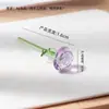Cristalería Zibo Flores Eternas Puras Hechas a Mano, Rosas, Flores Artificiales, Arreglos Florales, Adornos de Jarrón de Cristal, Decoración de Escritorio de Oficina