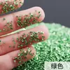 Fragmentos para Uñas de Hot-selling Transfronterizo Múltiples Capas Galvanizados DIY Gotas de Cristal Pegamento Relleno de Grava Pintura de Porcelana Cristalina Arenas Arena Plateada
