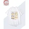 Camiseta de Manga Corta Periférica de Anime Usachi del Dibujo Animado Chiikawa Verano Chiikawa Dos Dimensiones Mangas Cortas para Hombres y Mujeres