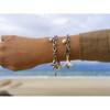 Pulsera explosiva transfronteriza europea y americana de verano con forma de océano, collar de concha de estrella de mar de acero inoxidable en oro de 18 quilates y joyería